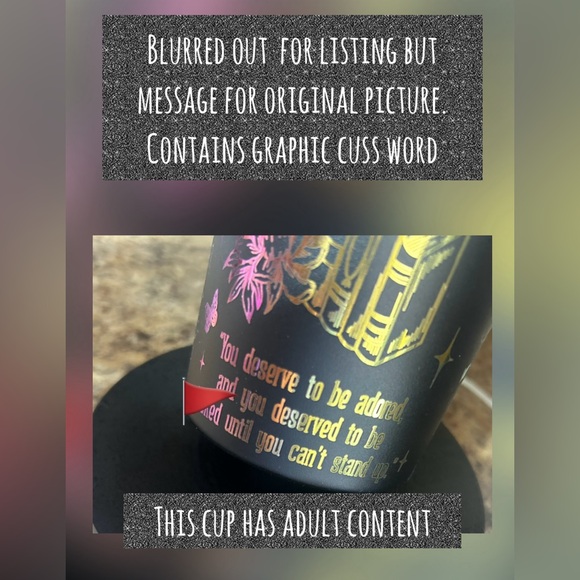 SMUT themed laser engraved tumbler 40oz - Picture 11 of 11